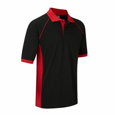 Polo Shirt Black & Red-Duttatex